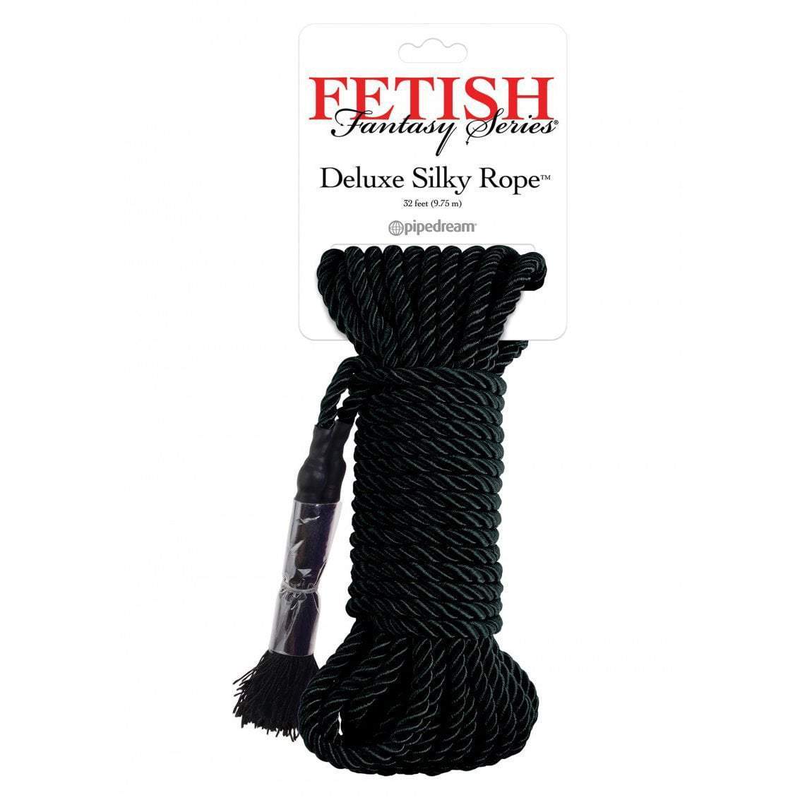 Pipedream - Fetish Fantasy Series  Deluxe Silky Rope 32 Ft (Black) Rope