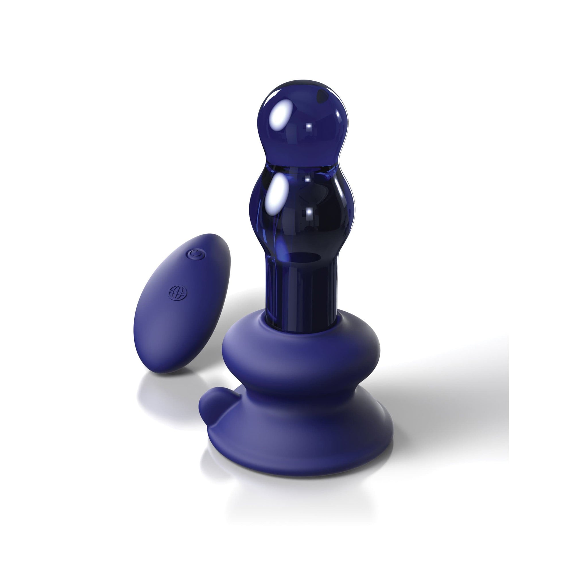 Pipedream - Icicles No. 83 Remote Control Vibrating Glass Massager (Blue) Remote Control Anal Plug (Vibration) Rechargeable 603912766257 CherryAffairs