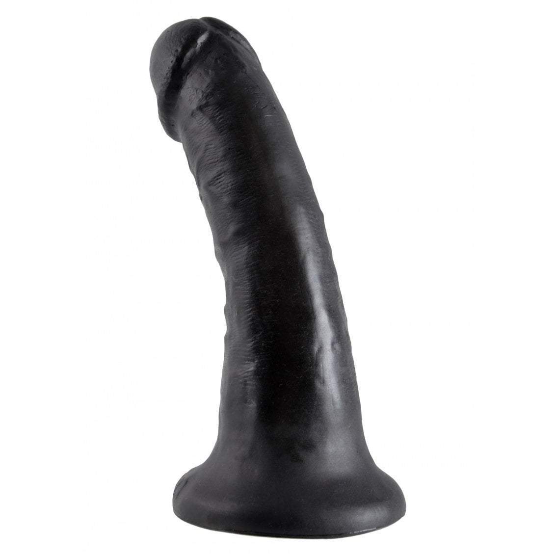 Pipedream - King Cock  6&quot; Cock (Black) Realistic Dildo with suction cup (Non Vibration)