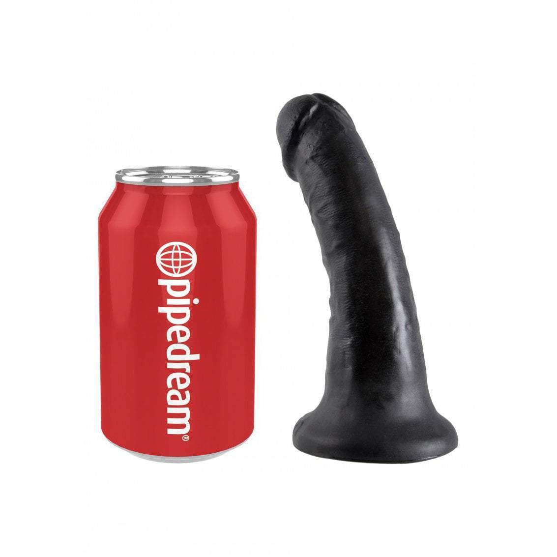Pipedream - King Cock  6" Cock (Black) Realistic Dildo with suction cup (Non Vibration)