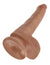 Pipedream - King Cock 6" Cock with Balls (Brown) Realistic Dildo with suction cup (Non Vibration) Singapore