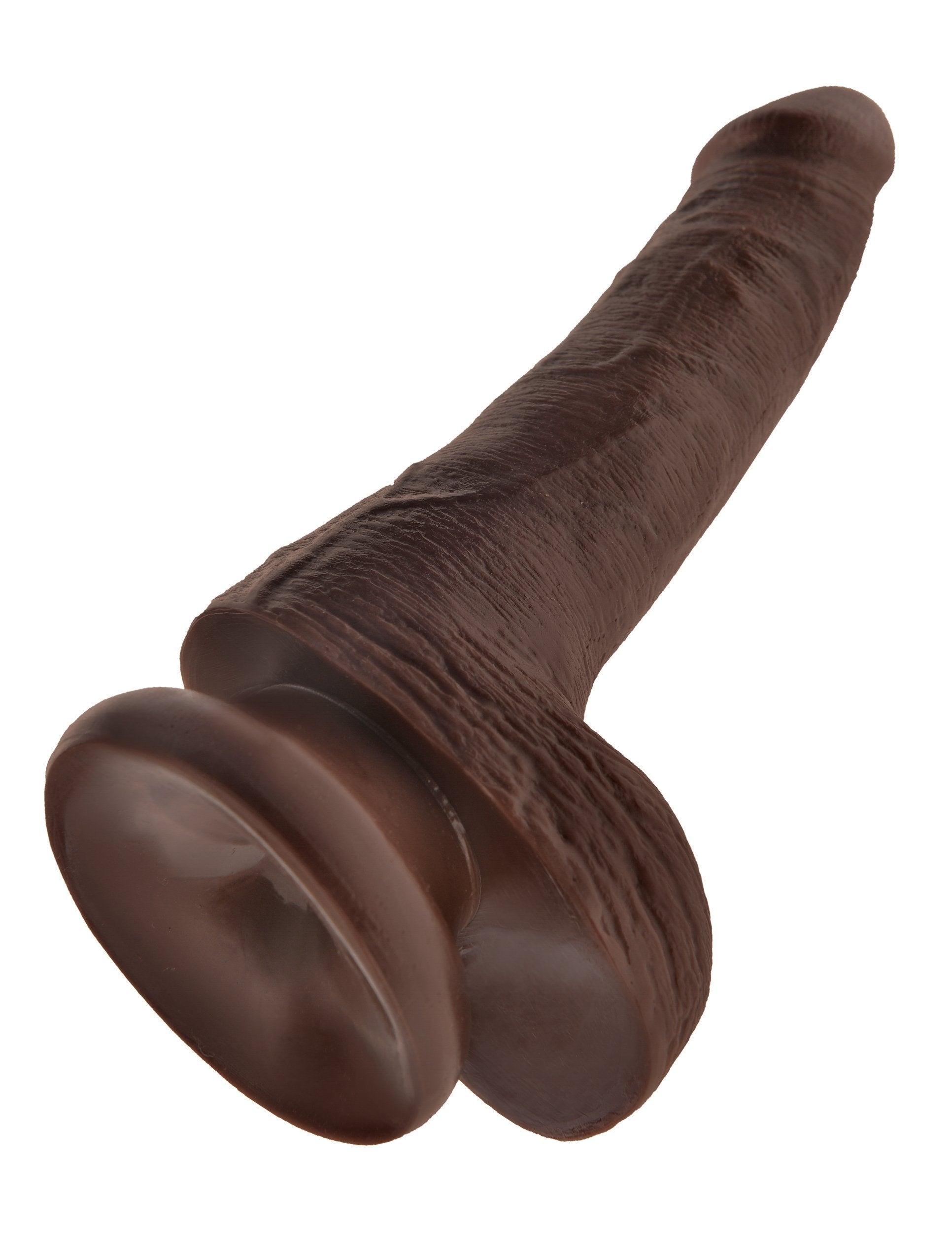 Pipedream - King Cock 6" Cock with Balls (Dark Brown) Realistic Dildo with suction cup (Non Vibration) Singapore