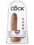 Pipedream - King Cock 7" Cock with Balls (Brown) Realistic Dildo with suction cup (Non Vibration) Singapore