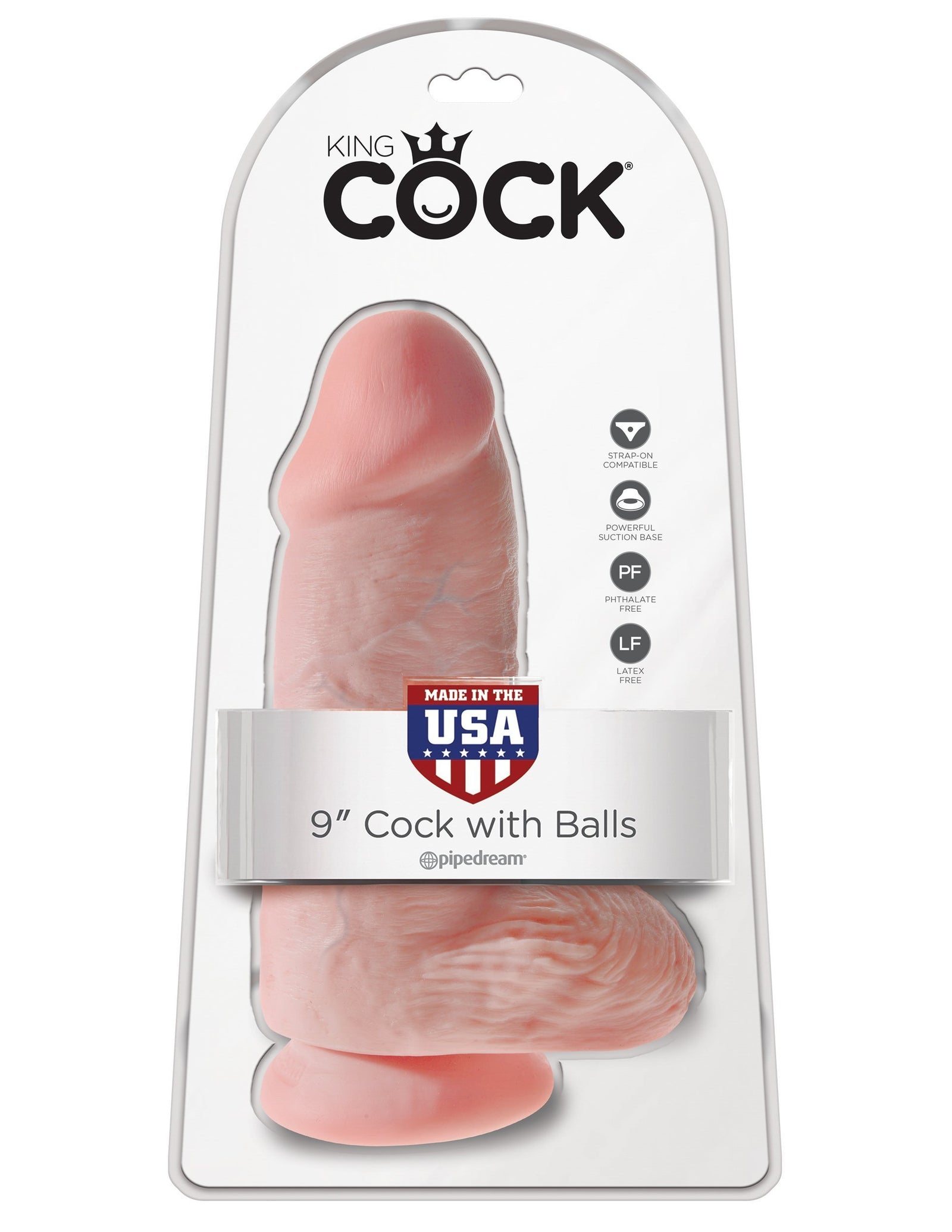 Pipedream - King Cock Chubby Cock with Balls (Beige) Realistic Dildo with suction cup (Non Vibration) Singapore