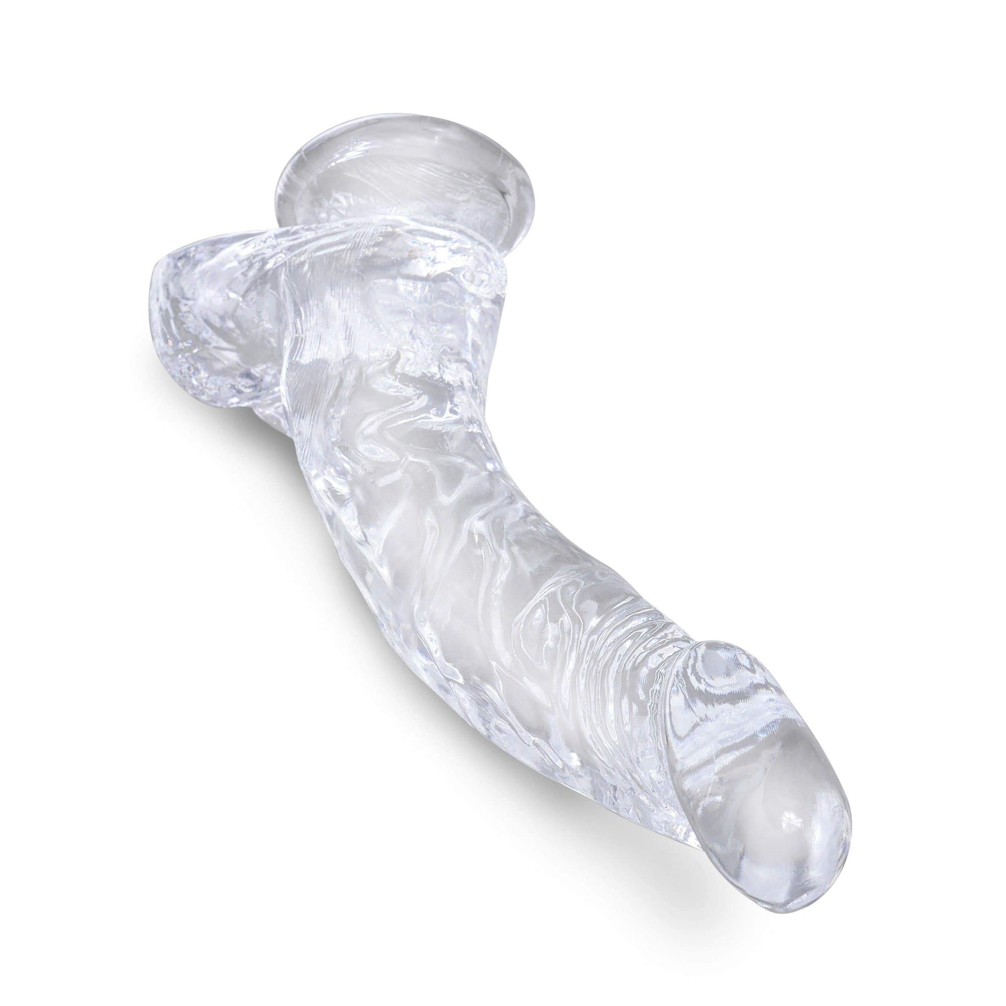 Pipedream - King Cock Clear Cock with Balls  Dildo 7.5" (Clear) Realistic Dildo with suction cup (Non Vibration) 603912758856 CherryAffairs
