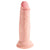 Pipedream - King Cock Plus 3D Triple Density Cock Dildo 6" (Beige) Realistic Dildo with suction cup (Non Vibration) 603912762464 CherryAffairs