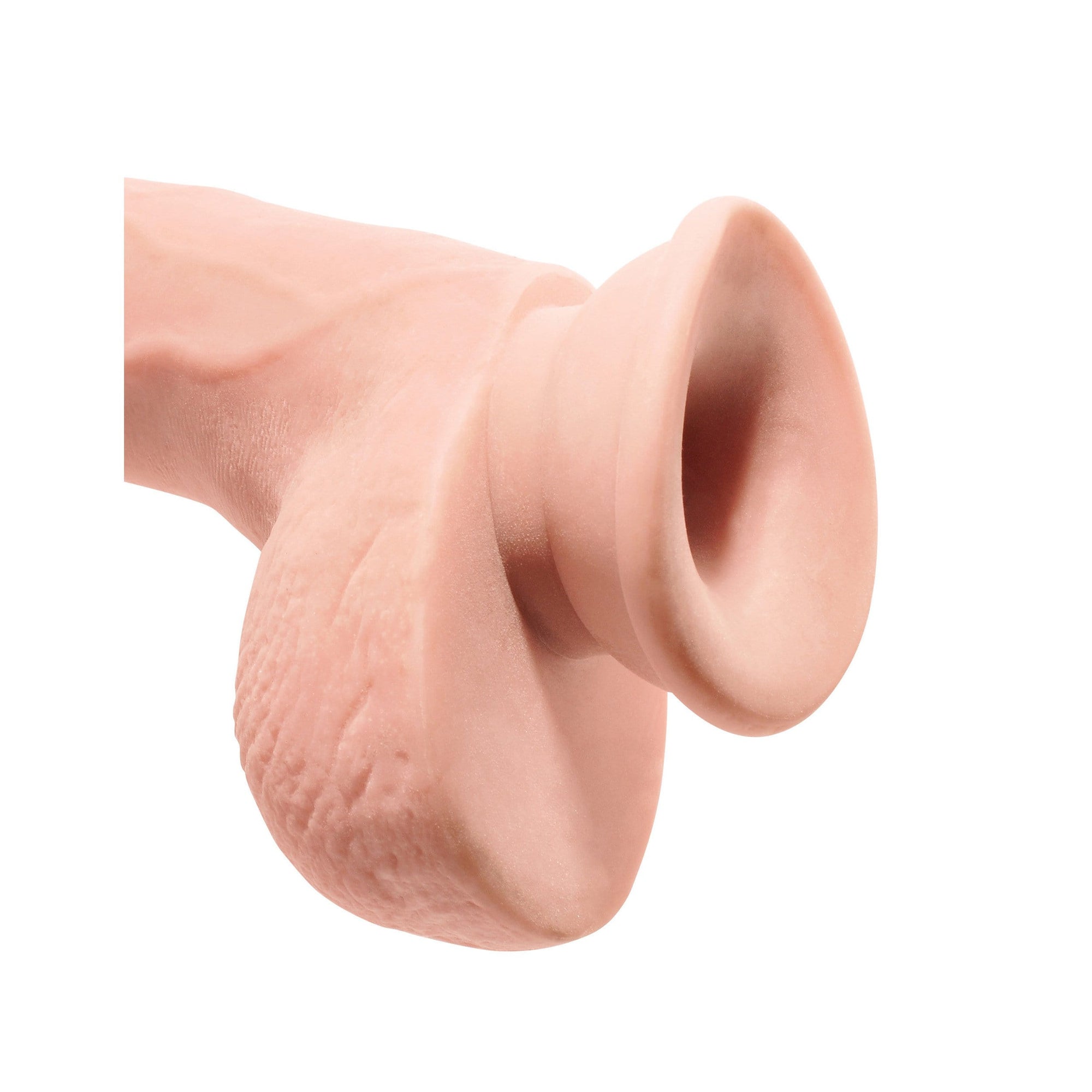 Pipedream - King Cock Plus Triple Density Cock with Balls 9" (Beige) Realistic Dildo with suction cup (Non Vibration) 319766934 CherryAffairs