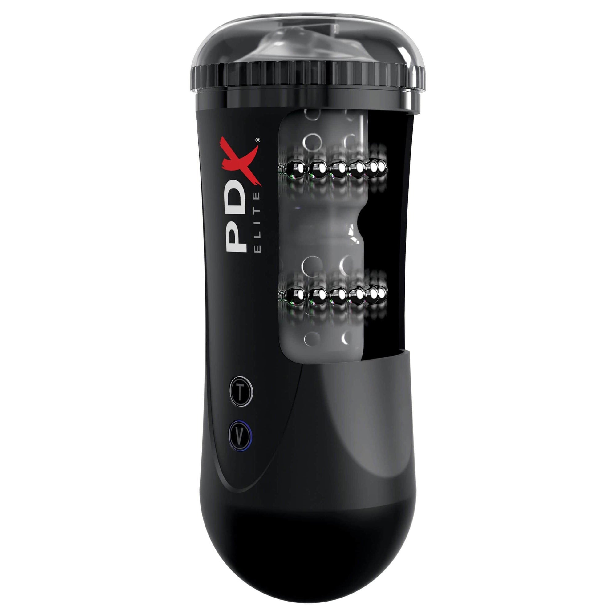 Pipedream - PDX Elite Moto Stroker Masturbator (Black) Masturbator Mouth (Vibration) Rechargeable 324160283 CherryAffairs