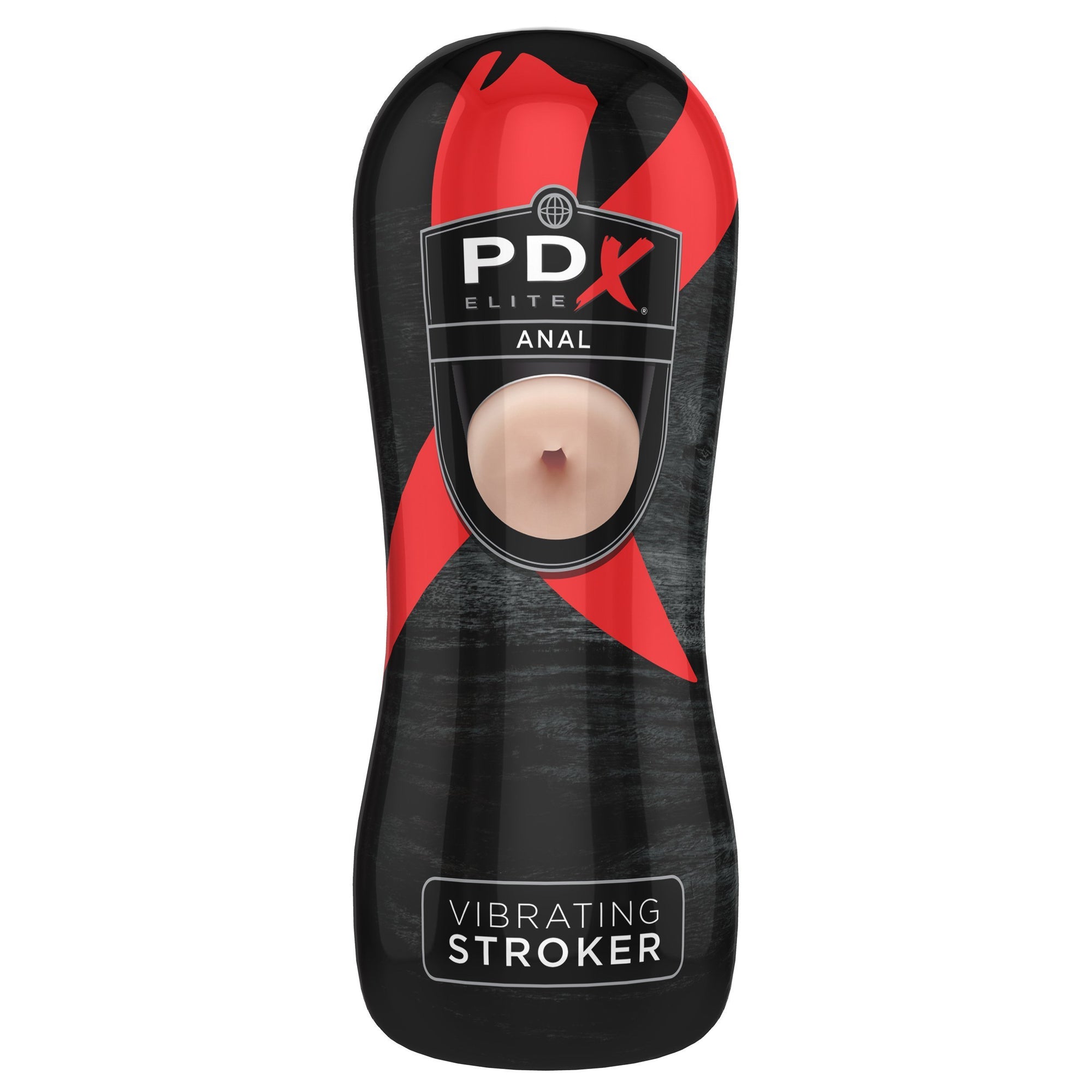 Pipedream - PDX Elite Vibrating Anal Stroker (Black) Masturbator Ass (Vibration) Non Rechargeable Singapore