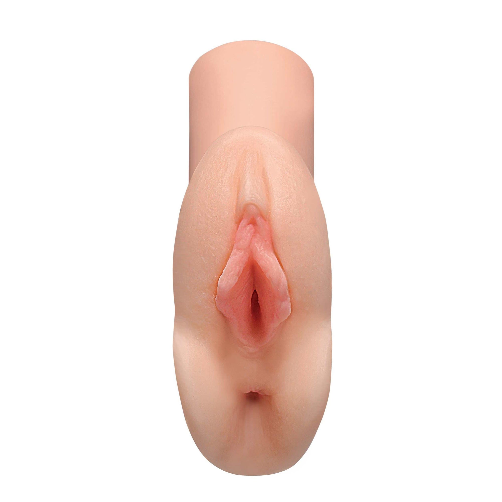 Pipedream - PDX Plus Perfect Pussy Double Stroker (Beige) Masturbator Vagina (Non Vibration) 603912764352 CherryAffairs