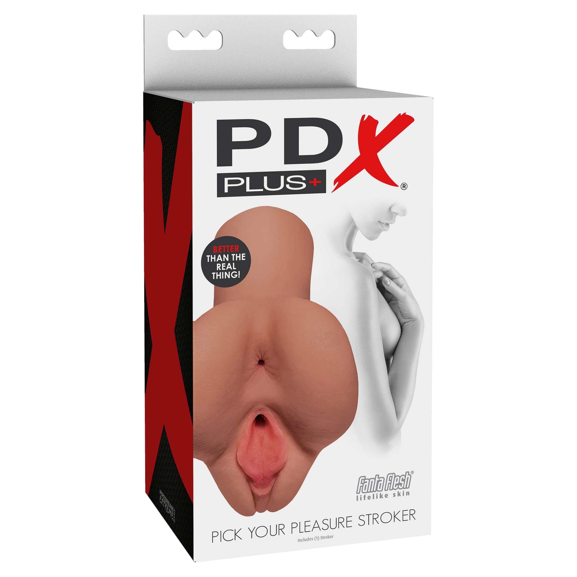 Pipedream - PDX Plus Pick Your Pleasure Stroker (Brown) Masturbator Vagina (Non Vibration) 603912764383 CherryAffairs