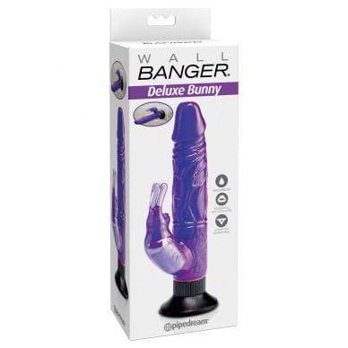 Pipedream - Wall Banger Deluxe Bunny Vibrator (Purple) Rabbit Dildo (Vibration) Non Rechargeable 4061504001050 CherryAffairs