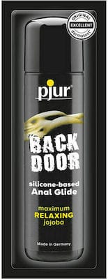 Pjur - Back Door Anal Glide Silicone Based Lubricant Sachet 1.5ml Anal Lube CherryAffairs
