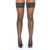Popsi Lingerie - Rhinestone Thigh High with Silicone Stockings O/S (Black) Stockings 625962378 CherryAffairs