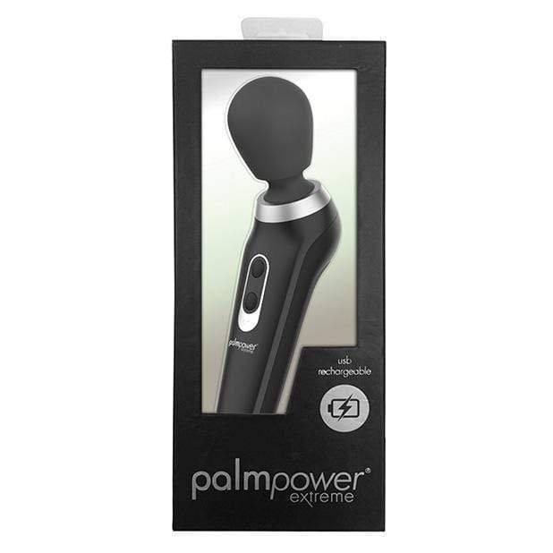 PowerBullet - PalmPower Extreme Rechargeable Wand Massager (Black) Wand Massagers (Vibration) Rechargeable 677613309112 CherryAffairs