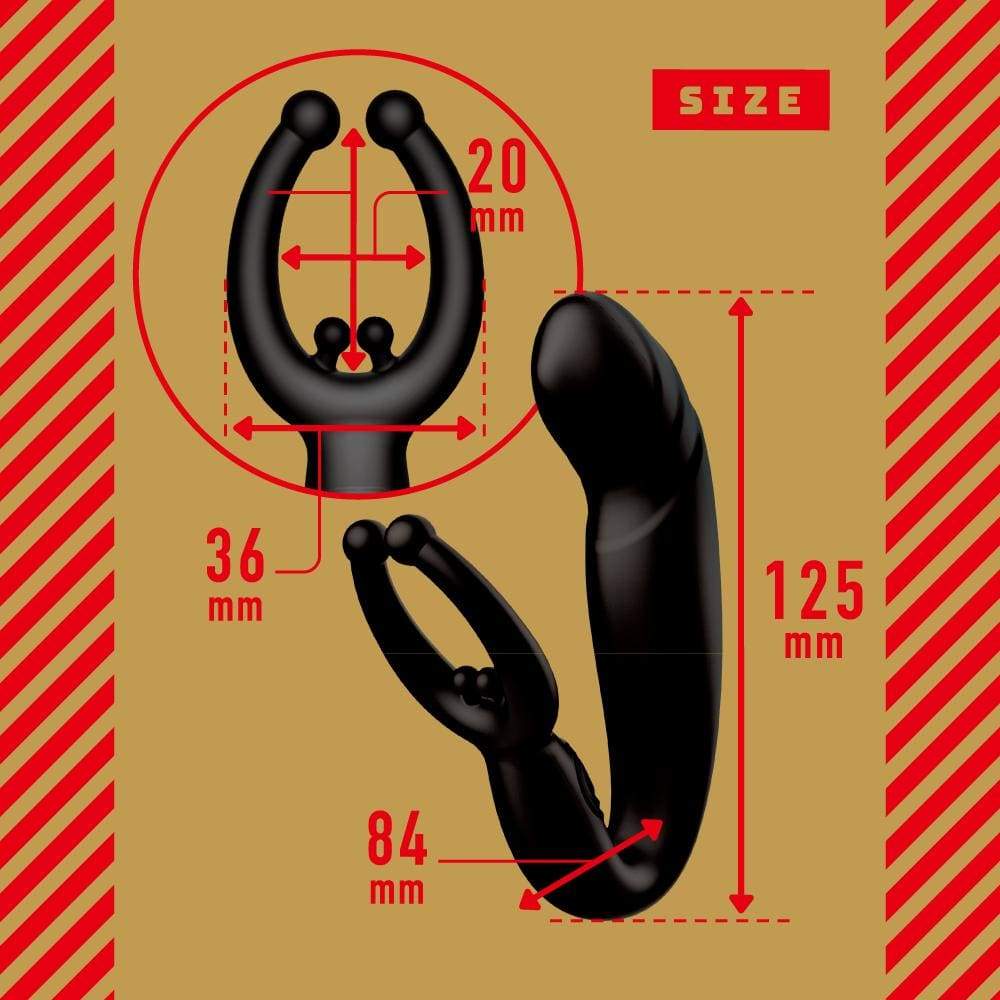 PPP - Completely Waterproof Far Control Extreme Prostate High Tide Backyard Vibrator (Black) Anal Plug (Vibration) Rechargeable 4582593588319 CherryAffairs