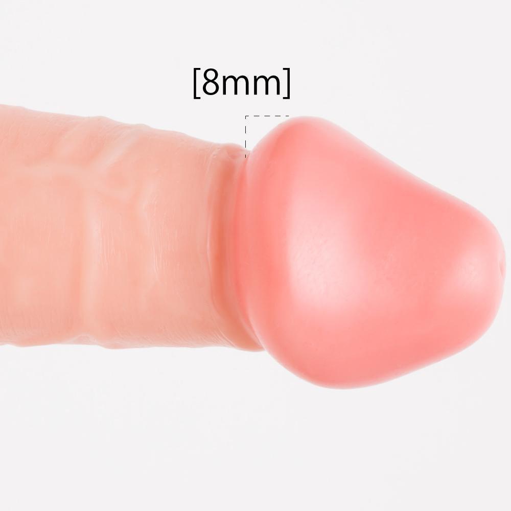 PPP - Punitto Real Meiki Dildo 14cm (Beige) Realistic Dildo with suction cup (Non Vibration)
