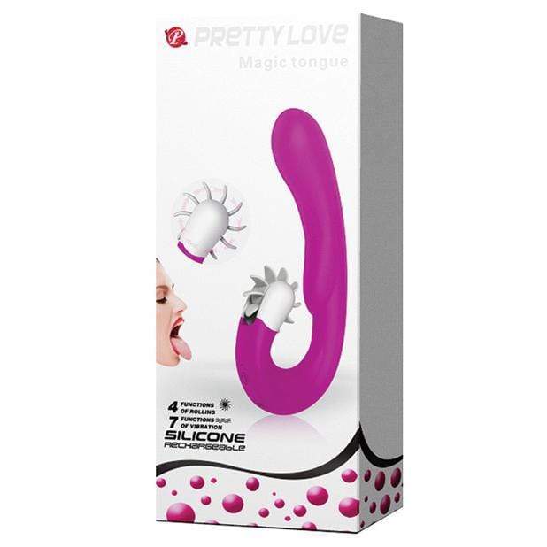 Pretty Love - Magic Tongue G Spot Vibrator (Pink) G Spot Dildo (Vibration) Rechargeable 6959532319286 CherryAffairs