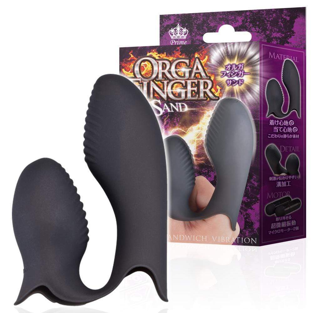 Prime - Olga Double Finger Vibrator (Black) Clit Massager (Vibration) Rechargeable 4580140055192 CherryAffairs