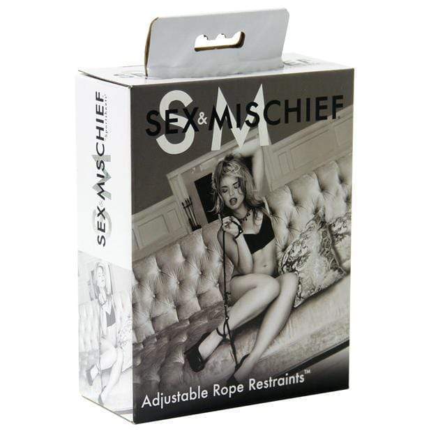 S&M - Sex & Mischief Adjustable Rope Restraint (Black) Rope 646709100339 CherryAffairs