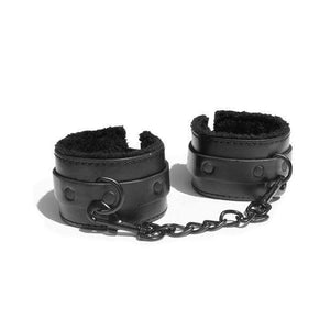 S&M - Sex & Mischief Shadow Fur Handcuffs (Black) Hand/Leg Cuffs 646709099121 CherryAffairs