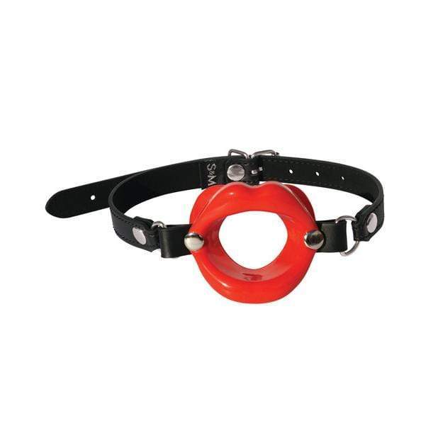 S&M - Sex & Mischief Silicone Lips Mouth Gag (Red) Ball Gag 646709099435 CherryAffairs