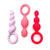 Satisfyer - 3 Pieces Anal Plugs (Multi Colour) Anal Beads (Non Vibration) Singapore