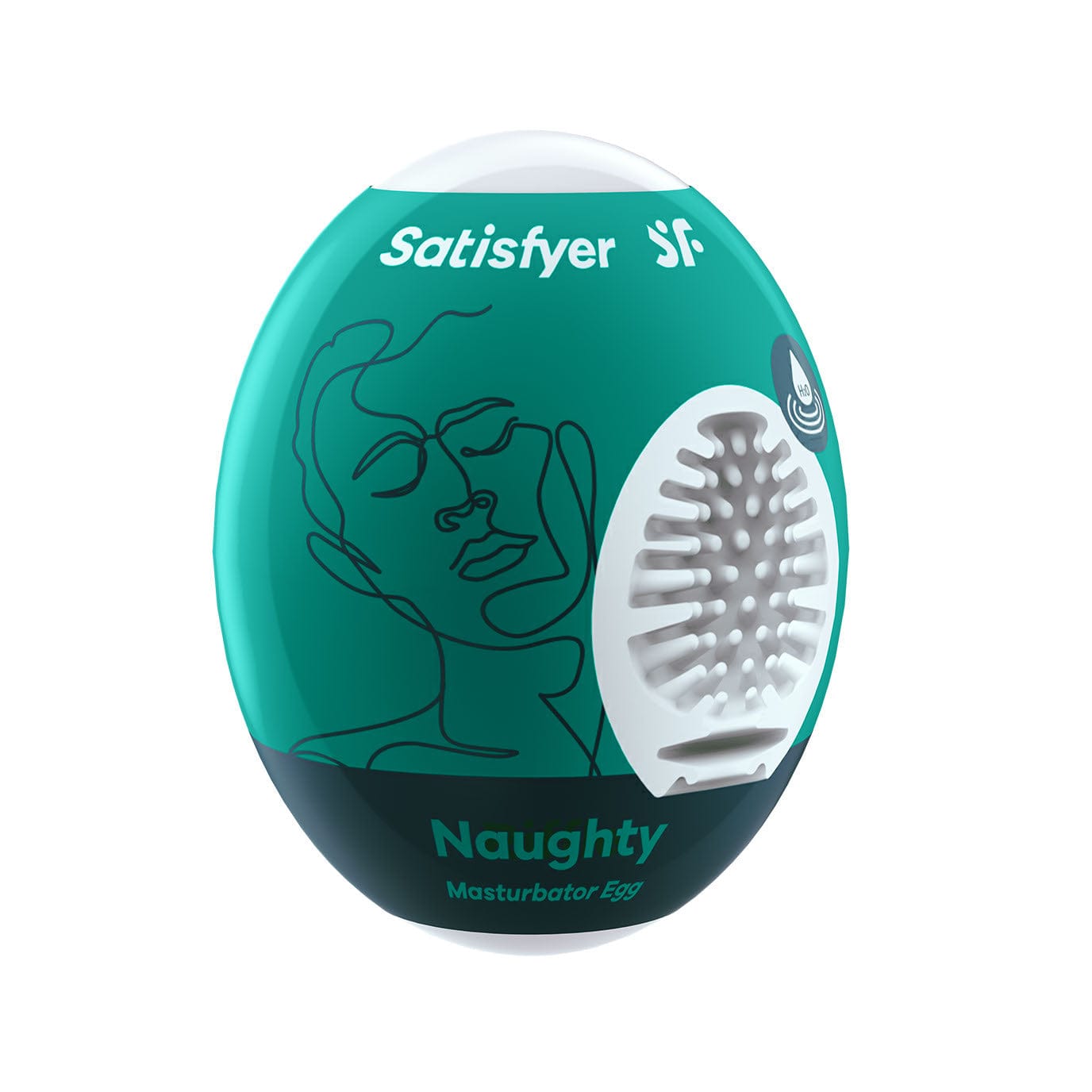 Satisfyer - Crunchy Masturbator Egg (Green) Masturbator Egg (Non Vibration) 575374245 CherryAffairs