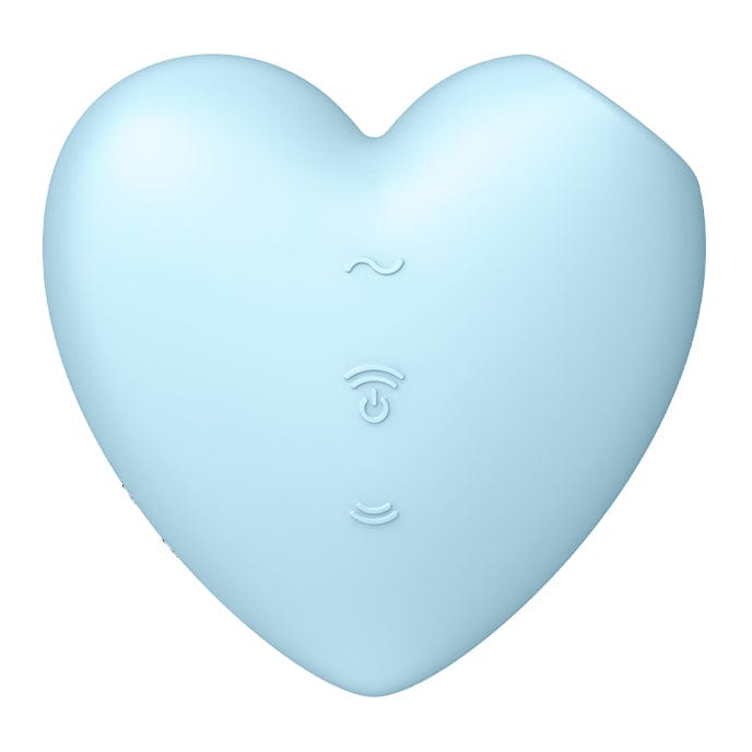 Satisfyer - Cutie Heart Air Pulse Clitoral Stimulator (Blue) Clit Massager (Vibration) Rechargeable 674672738 CherryAffairs