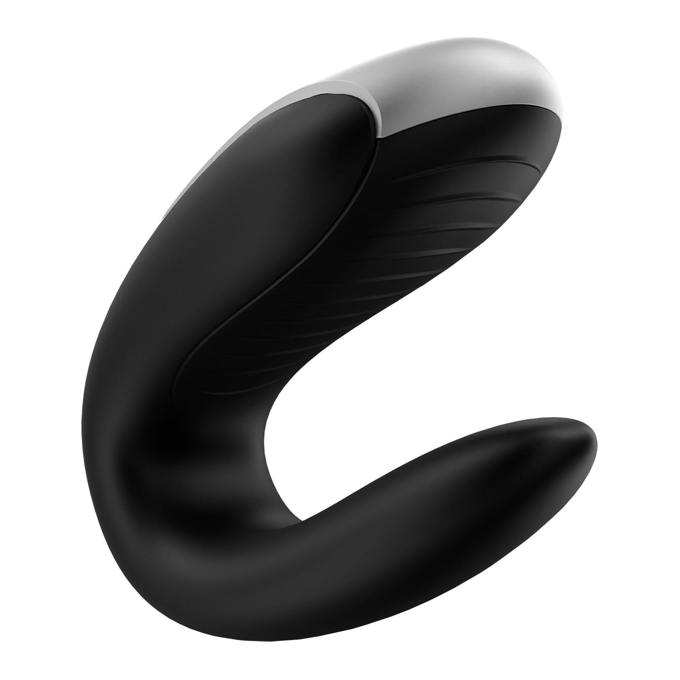 Satisfyer - Double Fun App-Controlled Couple's Vibrator with Remote Control (Black) Remote Control Couple's Massager (Vibration) Rechargeable 4061504001692 CherryAffairs