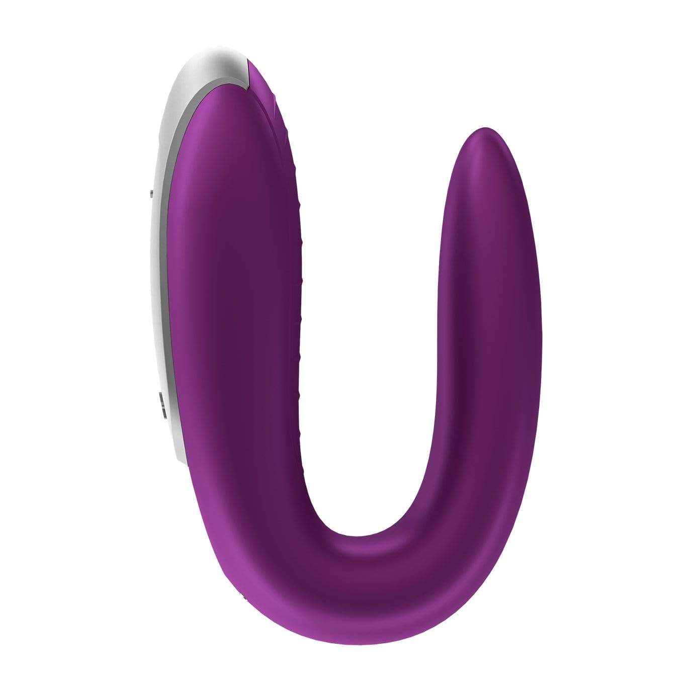 Satisfyer - Double Fun App-Controlled Couple's Vibrator with Remote Control (Purple) Remote Control Couple's Massager (Vibration) Rechargeable 4061504002460 CherryAffairs