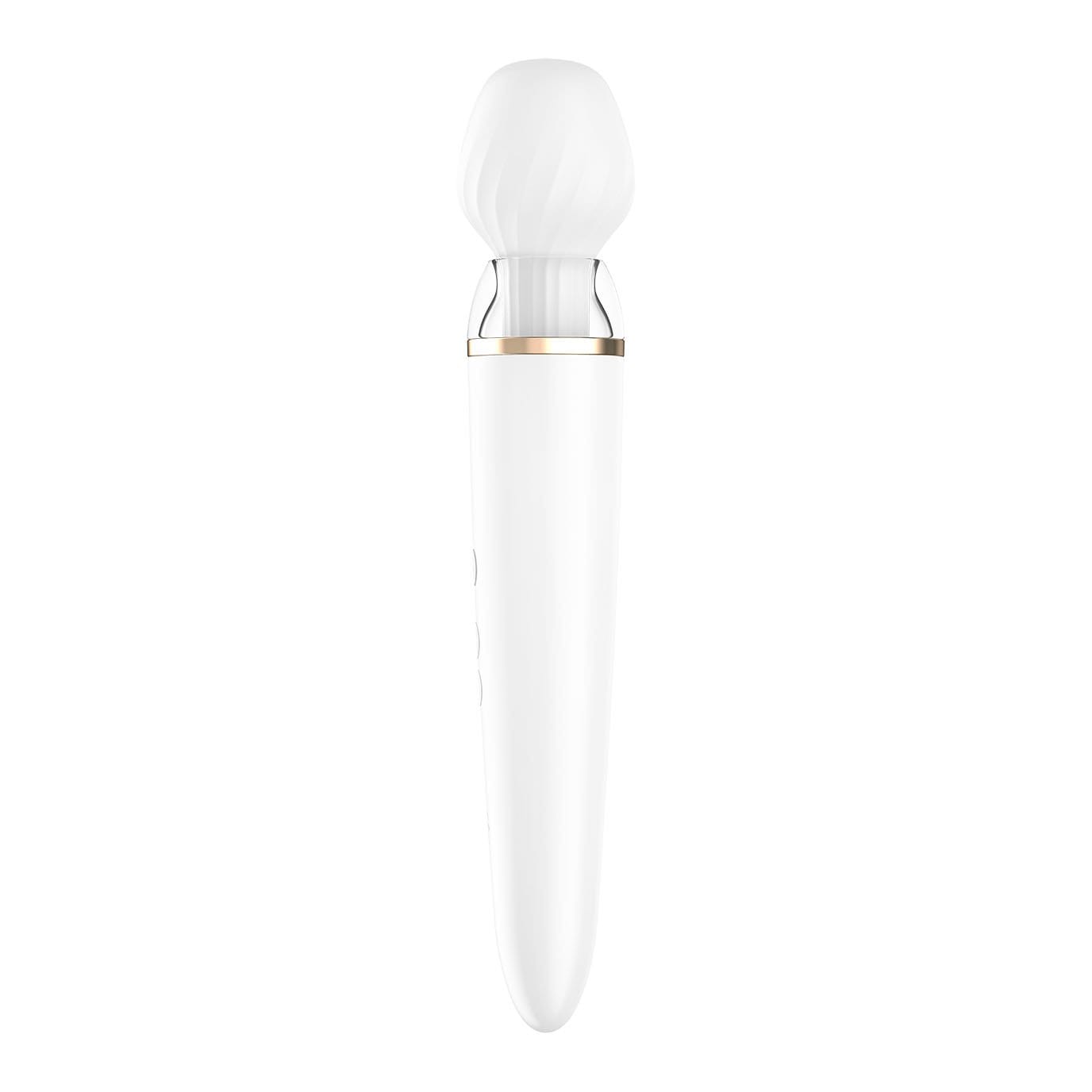 Satisfyer - Double Wand-er Bluetooth App-Controlled Wand Massager (White) Wand Massagers (Vibration) Rechargeable 4061504001791 CherryAffairs