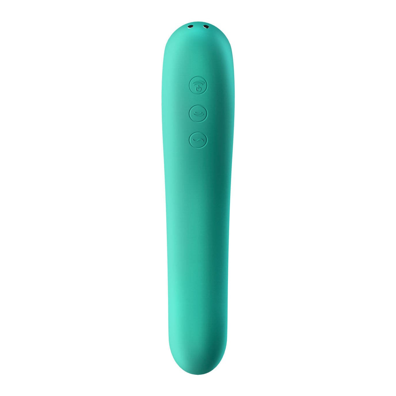 Satisfyer - Dual Kiss Insertable Air Pulse Vibrator w App-Controlled Clitoral Air Stimulator (Green) Clit Massager (Vibration) Rechargeable 4061504003016 CherryAffairs