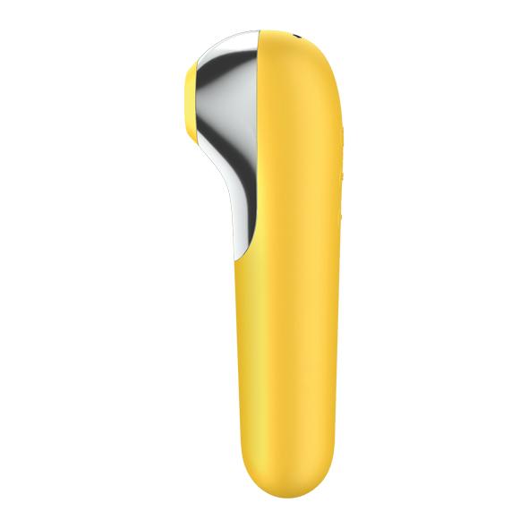 Satisfyer - Dual Love App-Controlled Clit Vibrator (Yellow) Clit Massager (Vibration) Rechargeable 324172336 CherryAffairs