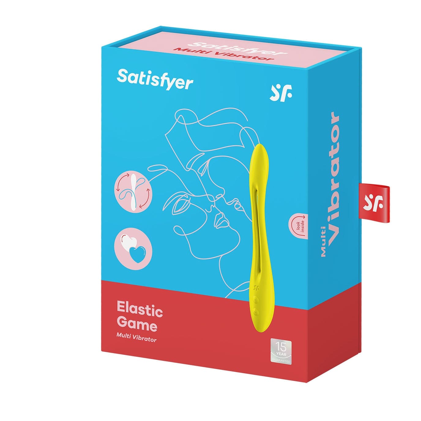 Satisfyer - Elastic Game Flexible Multi Vibrator (Yellow) G Spot Dildo (Vibration) Rechargeable 4061504007656 CherryAffairs