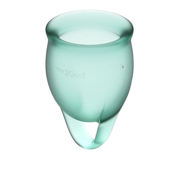 Satisfyer - Feel Confident Menstrual Cup Set (Dark Green) Menstrual Cup 4061504002040 CherryAffairs