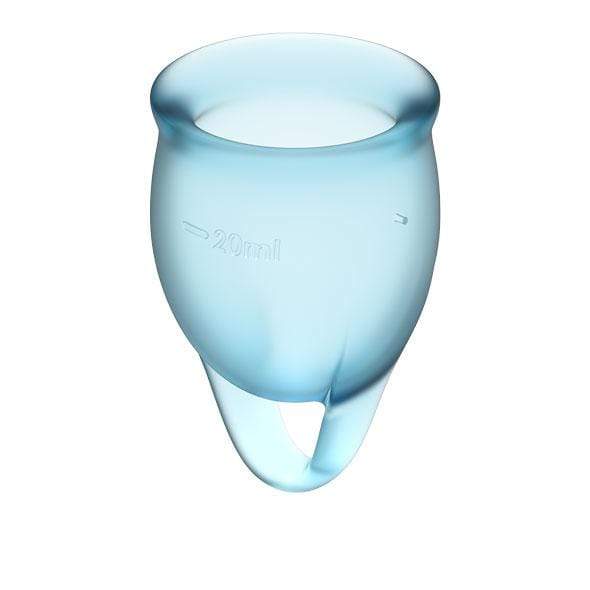 Satisfyer - Feel Confident Menstrual Cup Set (Light Blue) Menstrual Cup 4061504002026 CherryAffairs