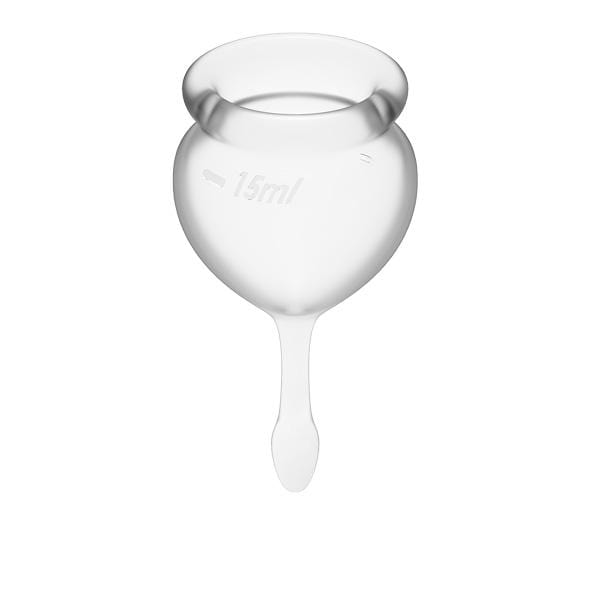 Satisfyer - Feel Good Menstrual Cup Set (Clear) Menstrual Cup 4061504002088 CherryAffairs
