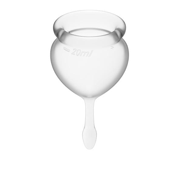 Satisfyer - Feel Good Menstrual Cup Set (Clear) Menstrual Cup 4061504002088 CherryAffairs