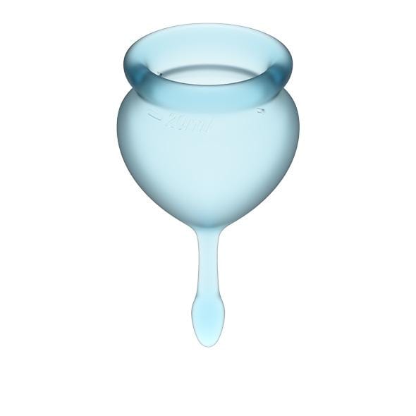 Satisfyer - Feel Good Menstrual Cup Set (Light Blue) Menstrual Cup 4061504002095 CherryAffairs