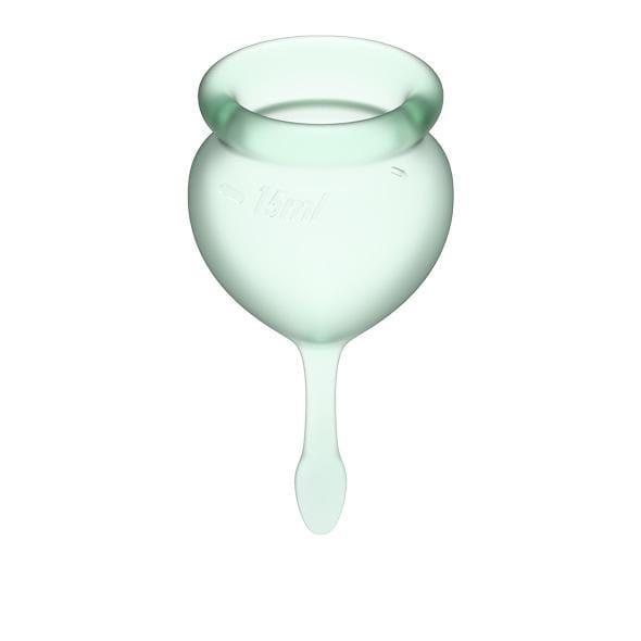 Satisfyer - Feel Good Menstrual Cup Set (Light Green) Menstrual Cup 4061504002200 CherryAffairs