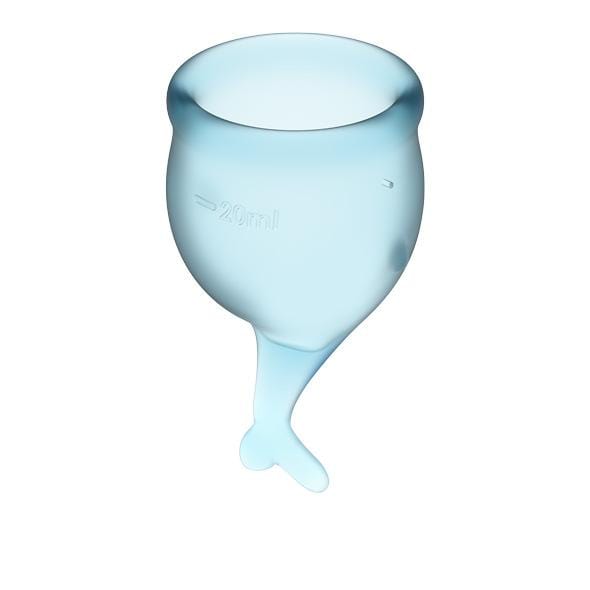 Satisfyer - Feel Secure Menstrual Cup Set (Light Blue) Menstrual Cup 277011546 CherryAffairs