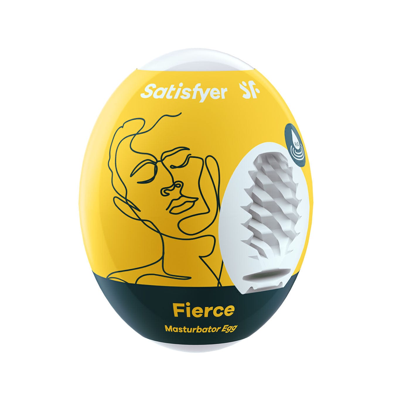 Satisfyer - Fierce Masturbator Egg (Yellow) Masturbator Egg (Non Vibration) 575359380 CherryAffairs