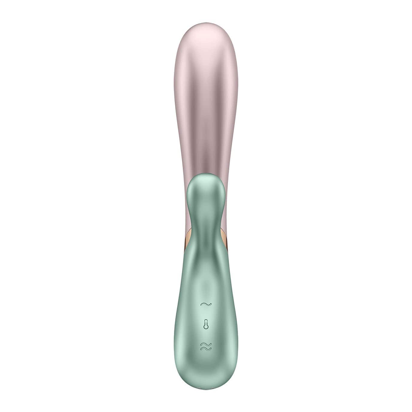 Satisfyer - Hot Lover Warming Rabbit Vibrator with Bluetooth and App (Pink/Mint) Rabbit Dildo (Vibration) Rechargeable 520219916 CherryAffairs