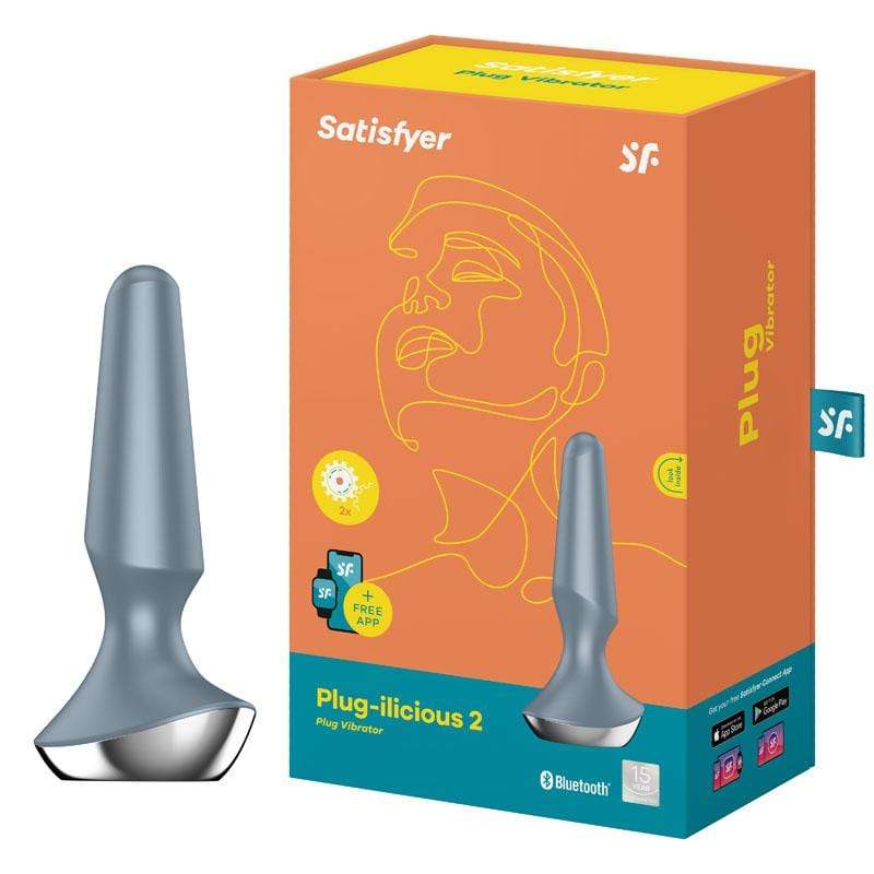 Satisfyer - Plugilicious 2 App-Controlled Anal Plug (Ice) Anal Plug (Vibration) Rechargeable 4061504003290 CherryAffairs