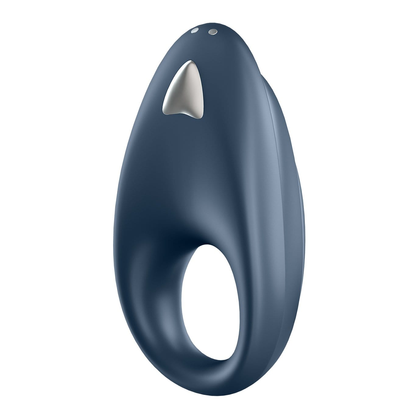 Satisfyer - Powerful One App-Controlled Silicone Cock Ring (Blue Black) Silicone Cock Ring (Vibration) Rechargeable 4061504001975 CherryAffairs