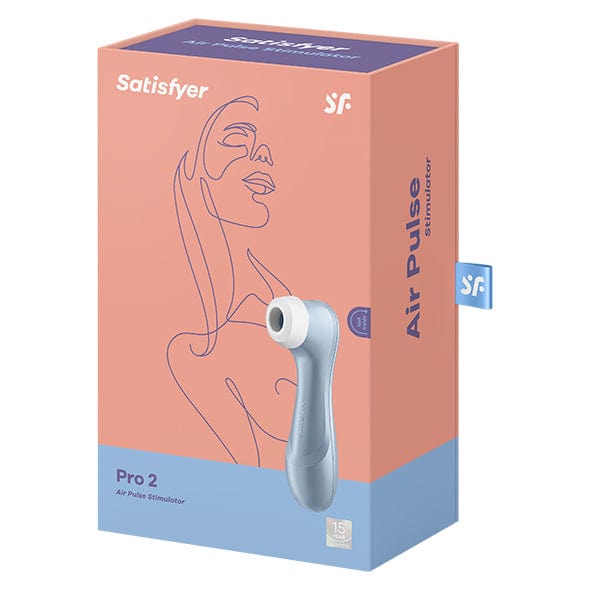Satisfyer - Pro 2 Air Pulse Rechargeable Clitoral Air Stimulator (Blue) Clit Massager (Vibration) Rechargeable 4061504009889 CherryAffairs