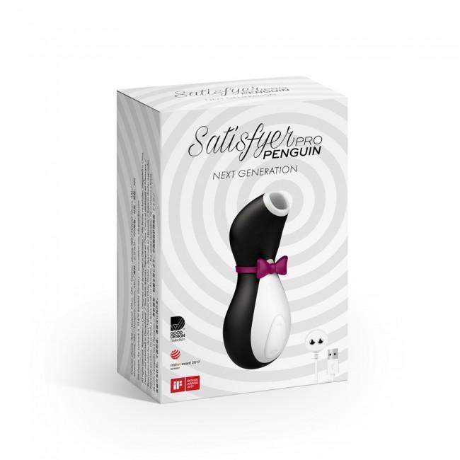 Satisfyer - Pro Penguin Rechargeable Clit Stimulator (Black) Clit Massager (Vibration) Rechargeable - CherryAffairs Singapore