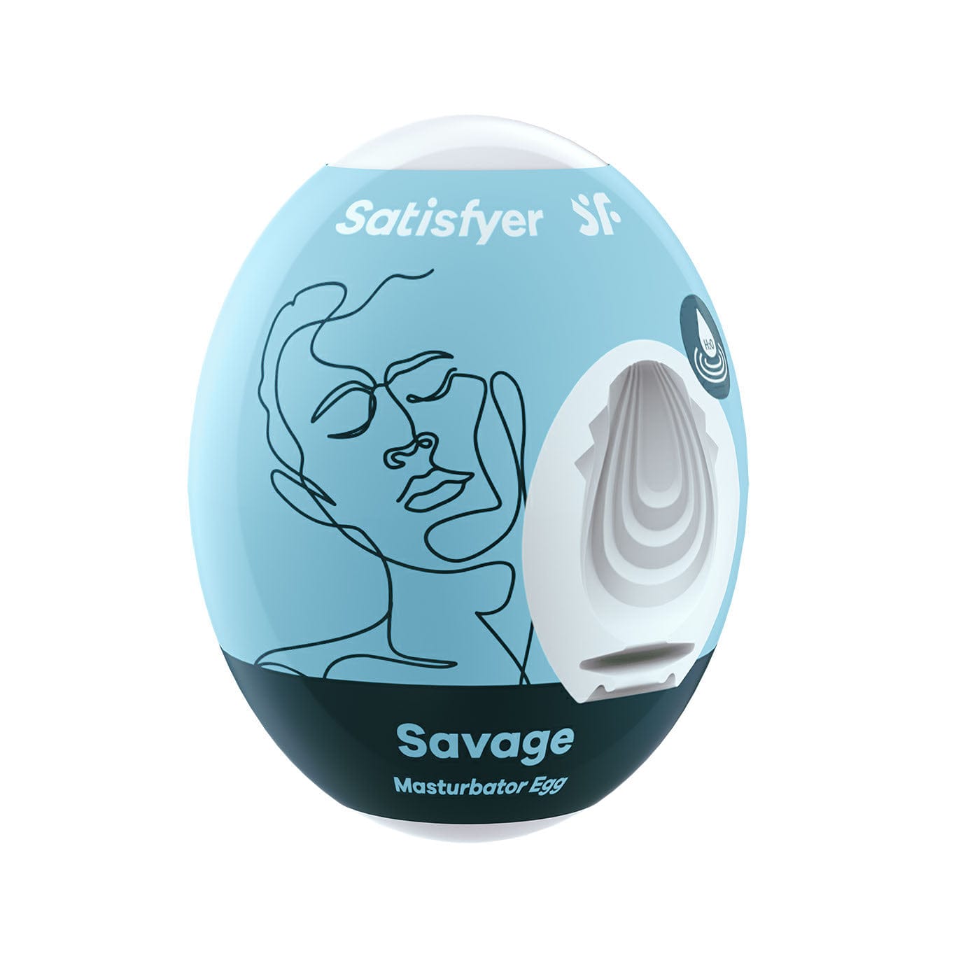 Satisfyer - Savage Masturbator Egg (Blue) Masturbator Egg (Non Vibration) 575368874 CherryAffairs