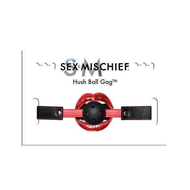Sex and Mischief - Hush Ball Gag (Black) Ball Gag 646709100223 CherryAffairs